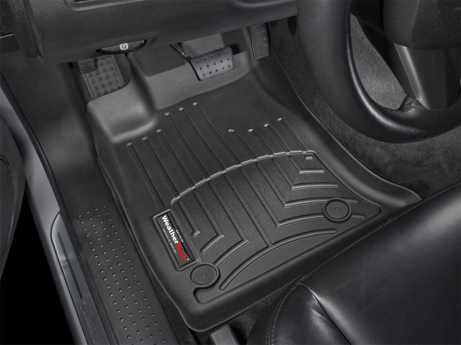 WeatherTech FloorLinerTM DigitalFit; Black; Front 440791 thumbnail 0