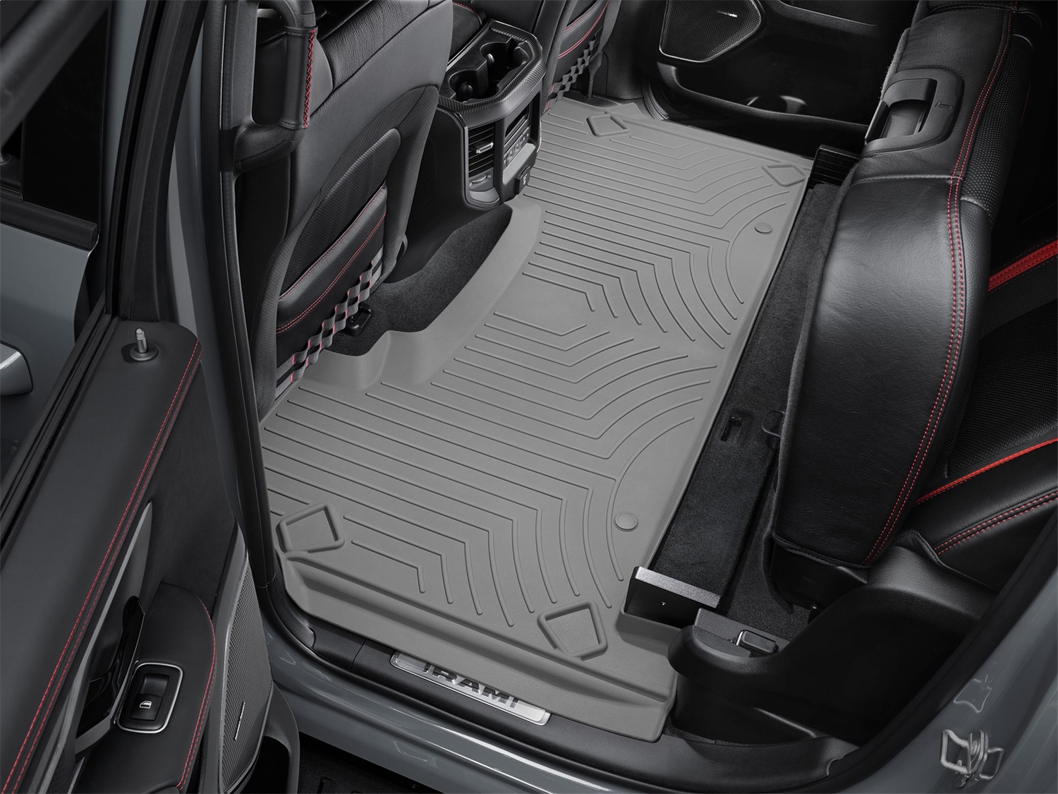 WeatherTech FloorLinerTM HP; Gray; Rear 4614283IM thumbnail 1