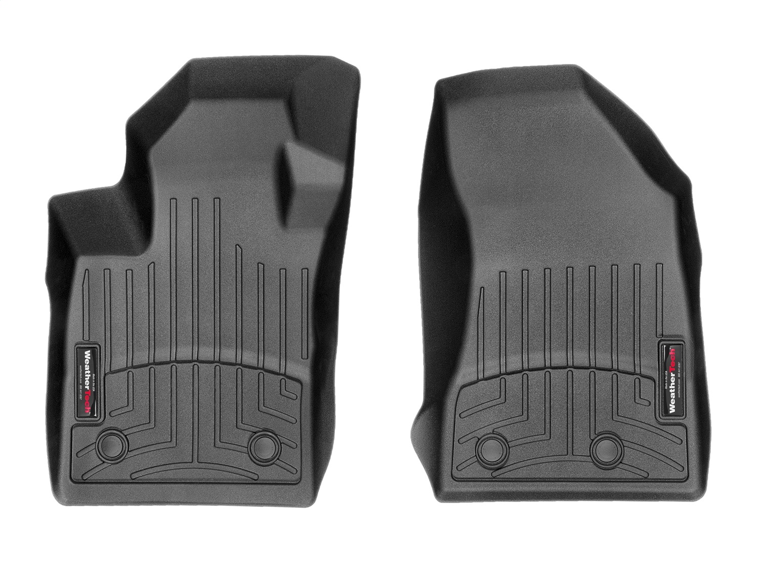 WeatherTech FloorLinerTM DigitalFit; Black; Front 4412051 thumbnail 0