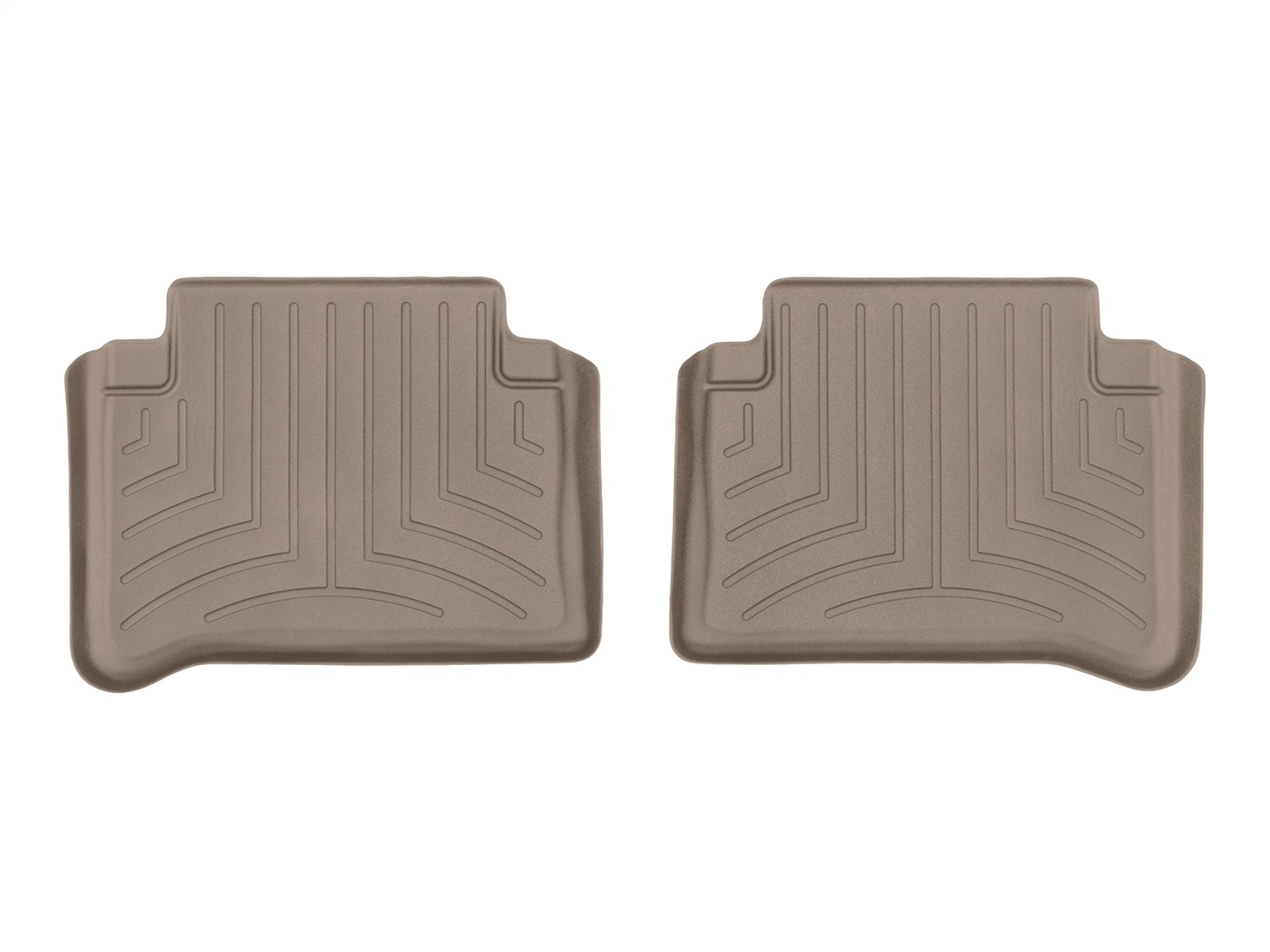 WeatherTech FloorLinerTM DigitalFit; Tan; Rear; 2 Piece 450882 thumbnail 0