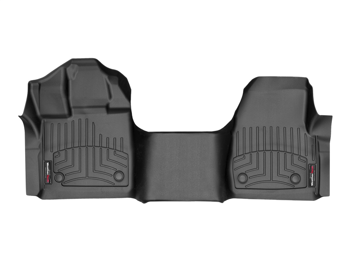 WeatherTech FloorLinerTM DigitalFit; Black; Front; Over The Hump 446981 thumbnail 0