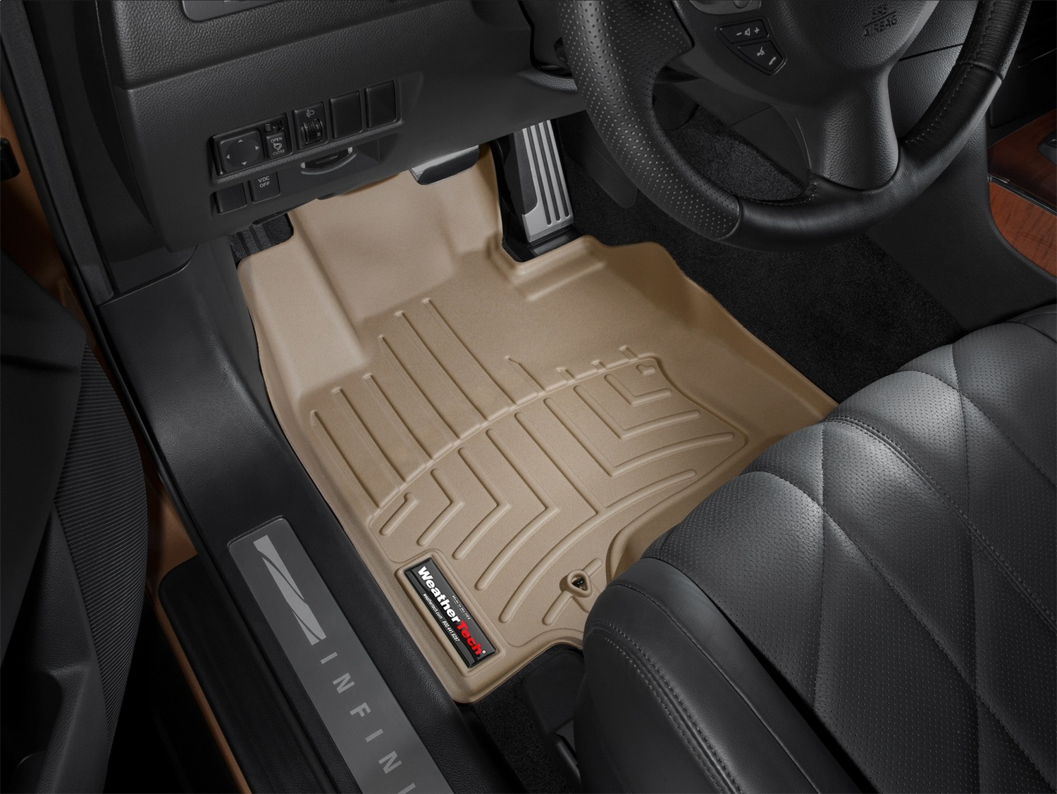 WeatherTech FloorLinerTM DigitalFit; Tan; Front 451721 thumbnail 0