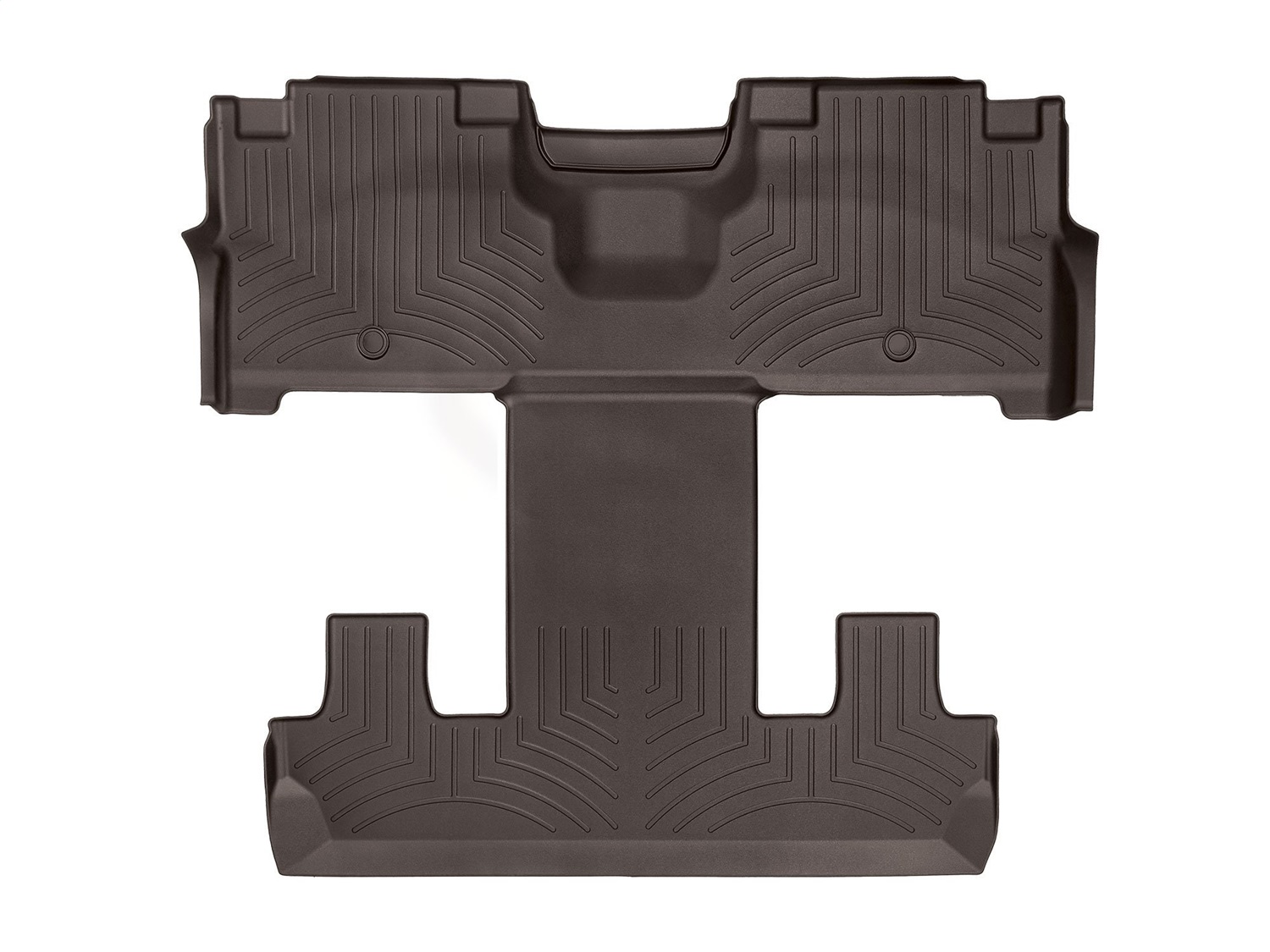 WeatherTech FloorLinerTM DigitalFit; Cocoa; Rear and Third Row 4712954 thumbnail 0