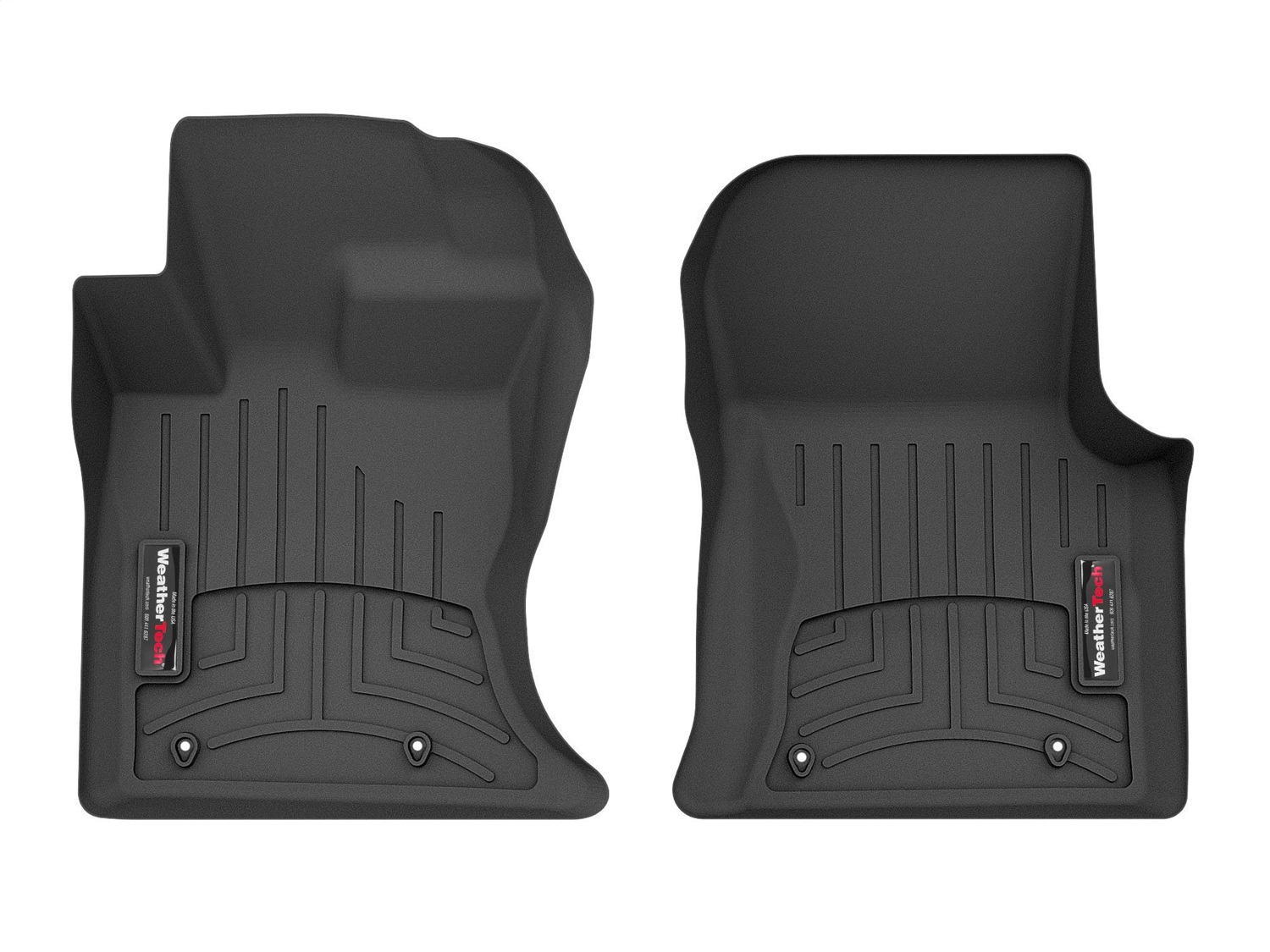 WeatherTech FloorLinerTM DigitalFit; Black; Front 449631 thumbnail 0