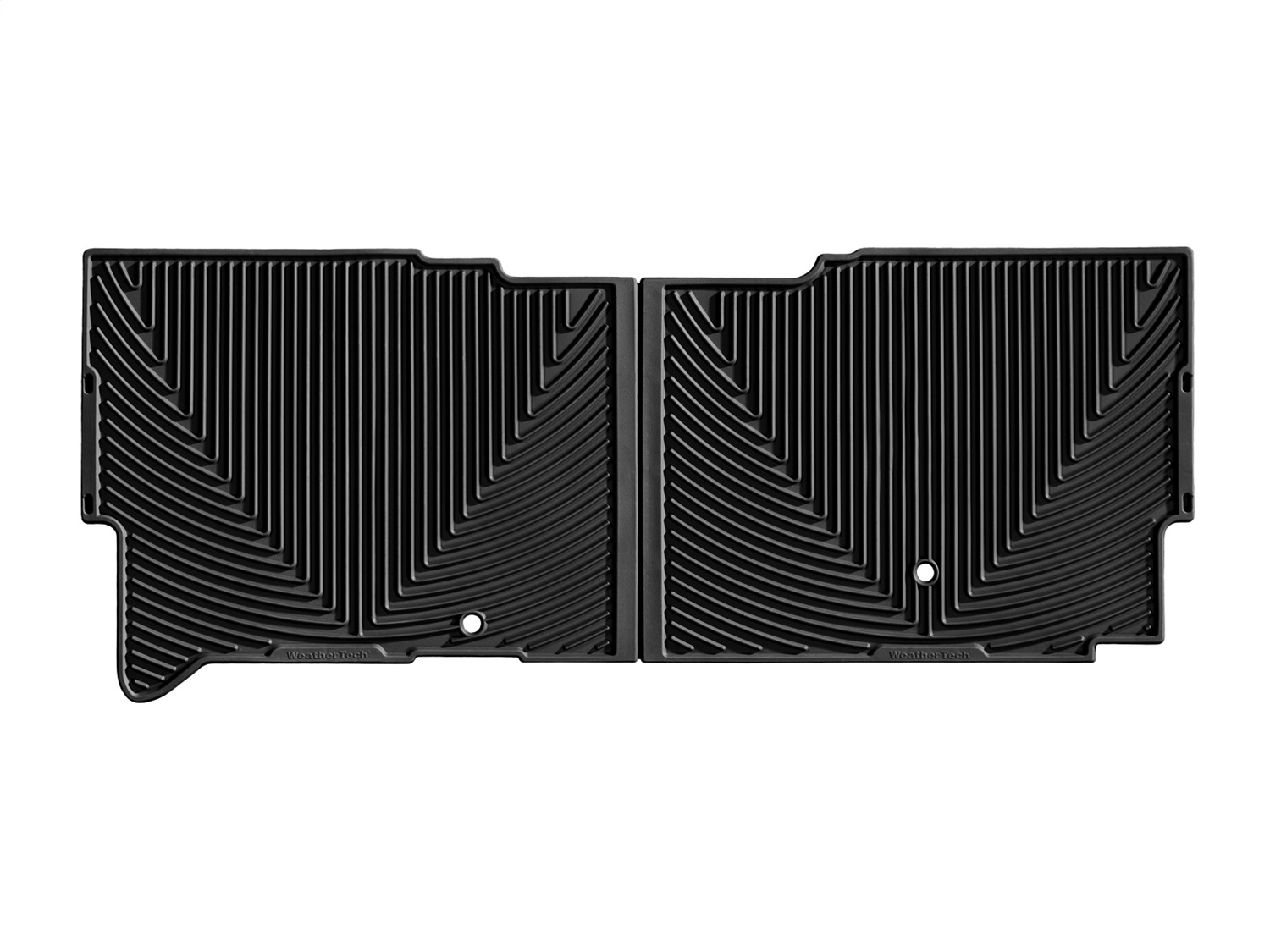 WeatherTech All Weather Floor Mats; Black; Rear W206 thumbnail 1