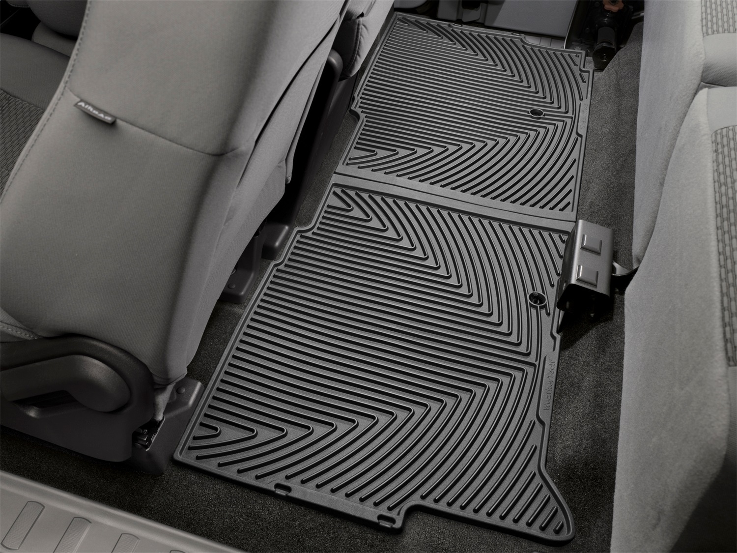 WeatherTech All Weather Floor Mats; Black; Rear W206 thumbnail 0