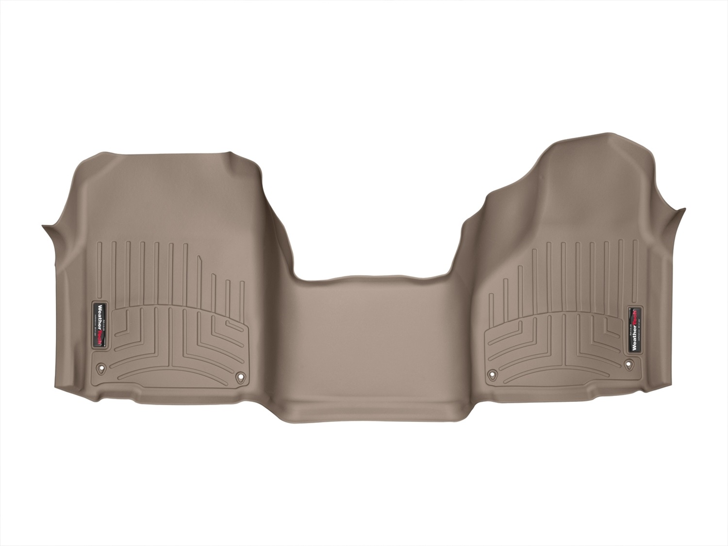 WeatherTech FloorLinerTM DigitalFit; Tan; Front; Over The Hump 454641 thumbnail 0