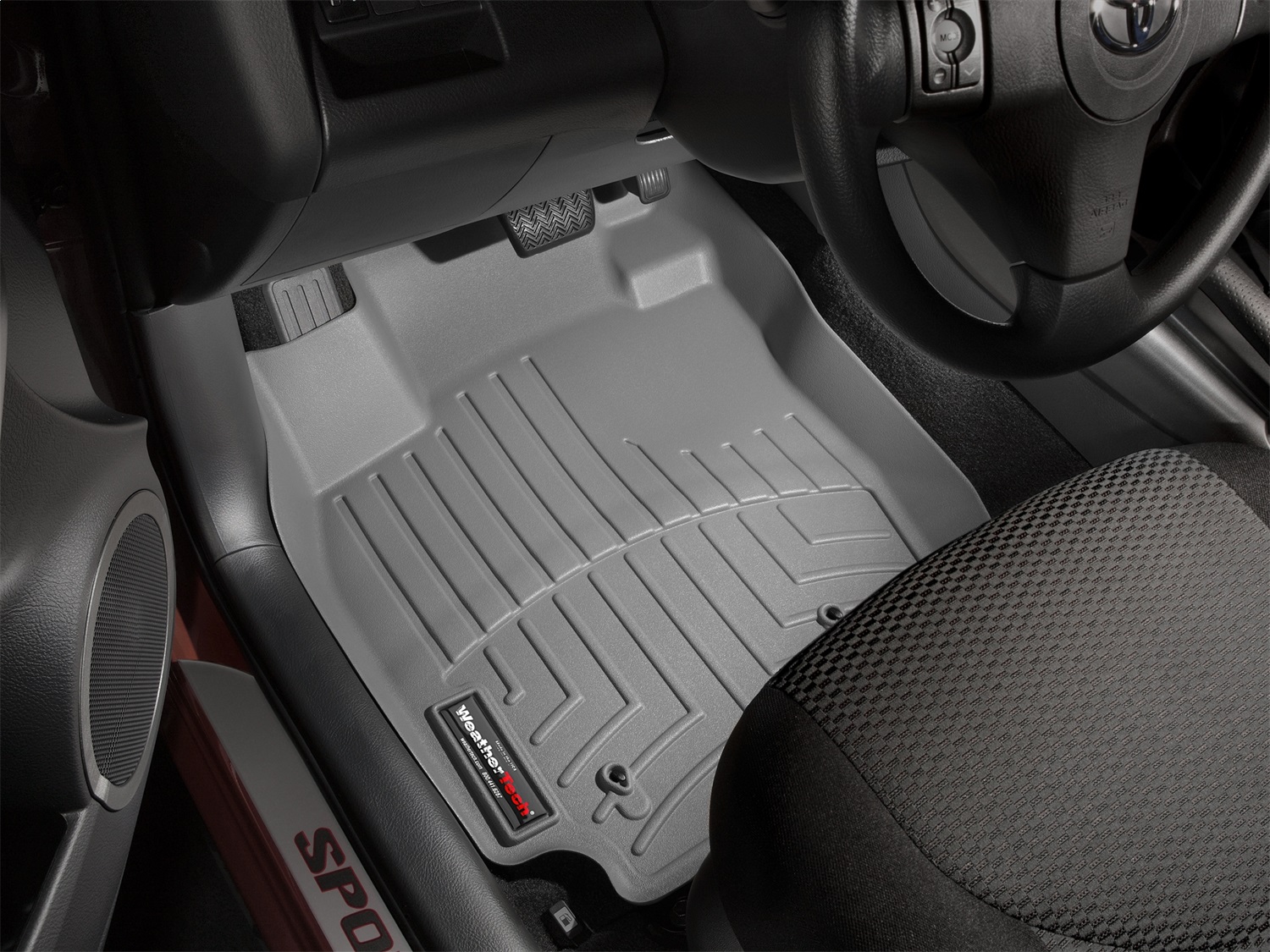 WeatherTech FloorLinerTM DigitalFit; Gray; Front 460721 thumbnail 1