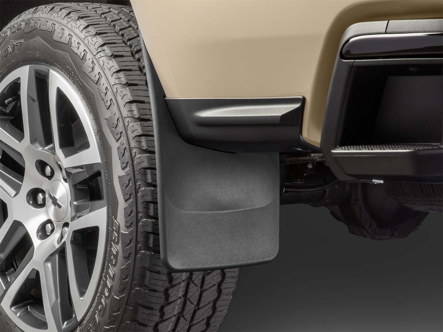 WeatherTech MudFlap No-Drill DigitalFit; Black 120170 thumbnail 1