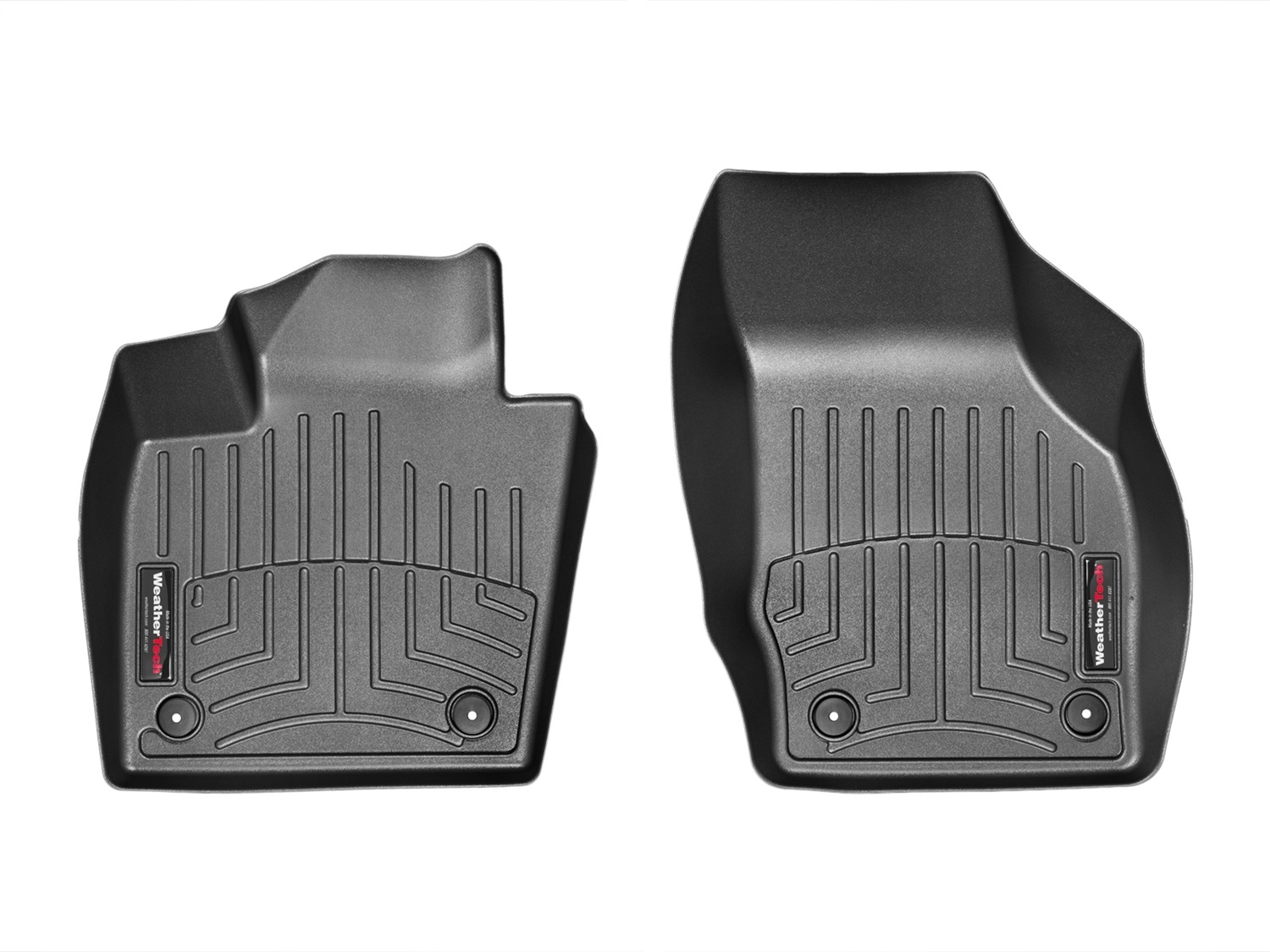 WeatherTech FloorLinerTM DigitalFit; Black; Front 444391 thumbnail 0
