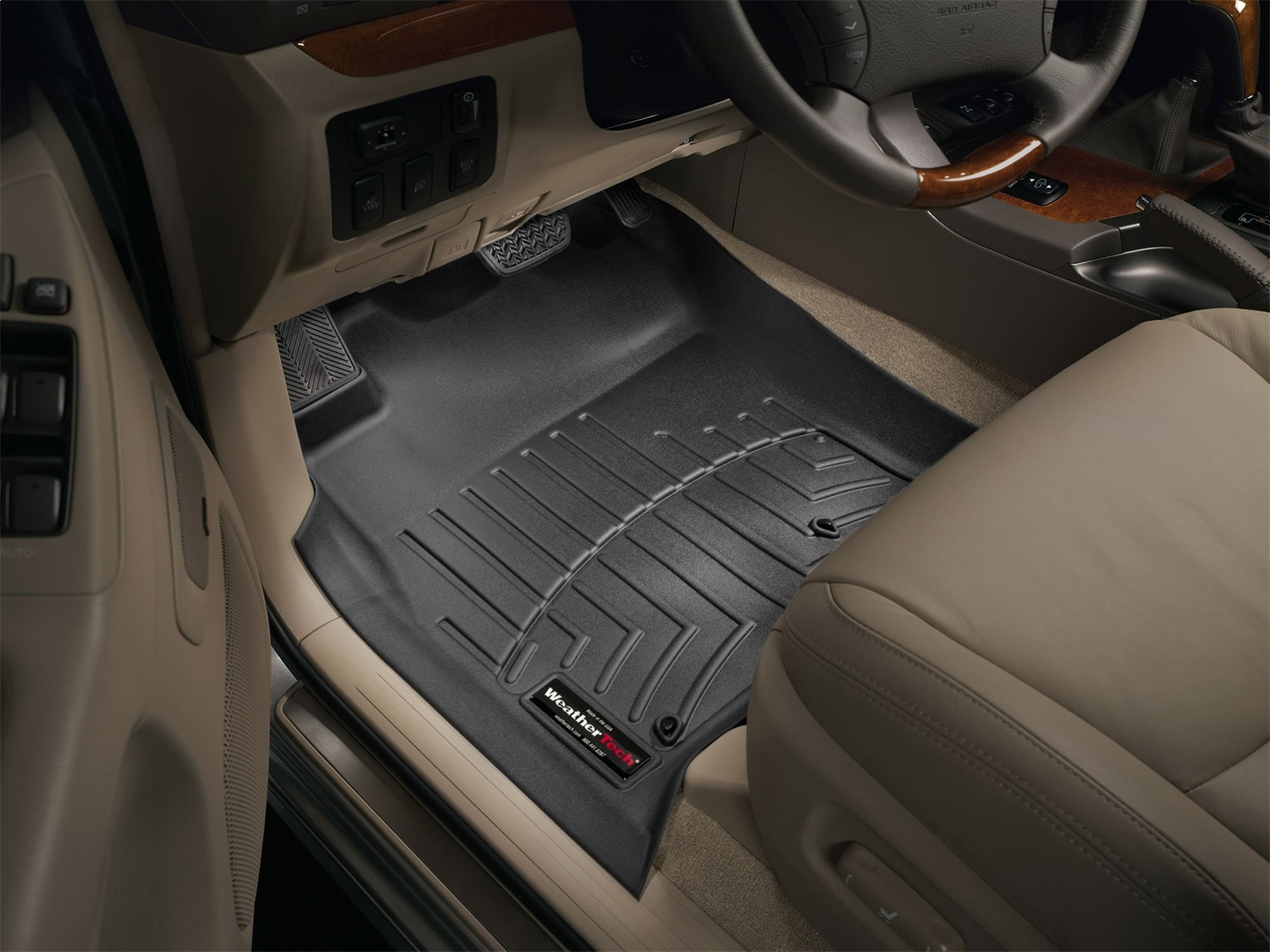 WeatherTech FloorLinerTM DigitalFit; Black; Front 441211 thumbnail 0