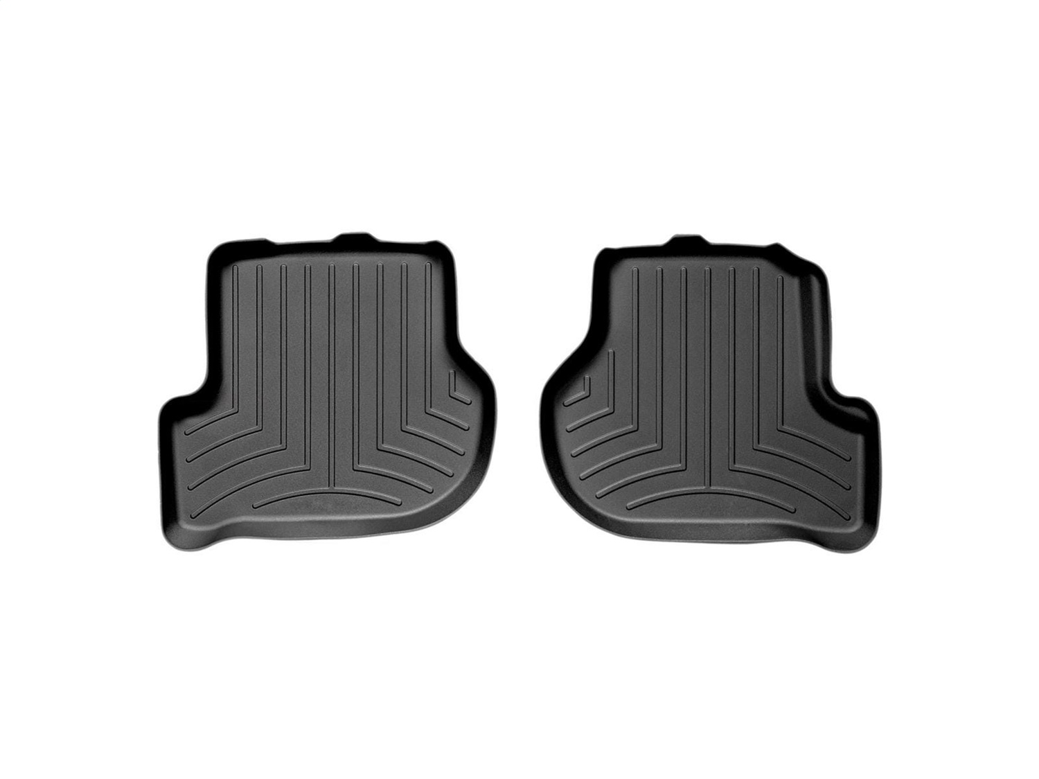 WeatherTech FloorLinerTM DigitalFit; Black; Rear; 2 Pieces 440802 thumbnail 0