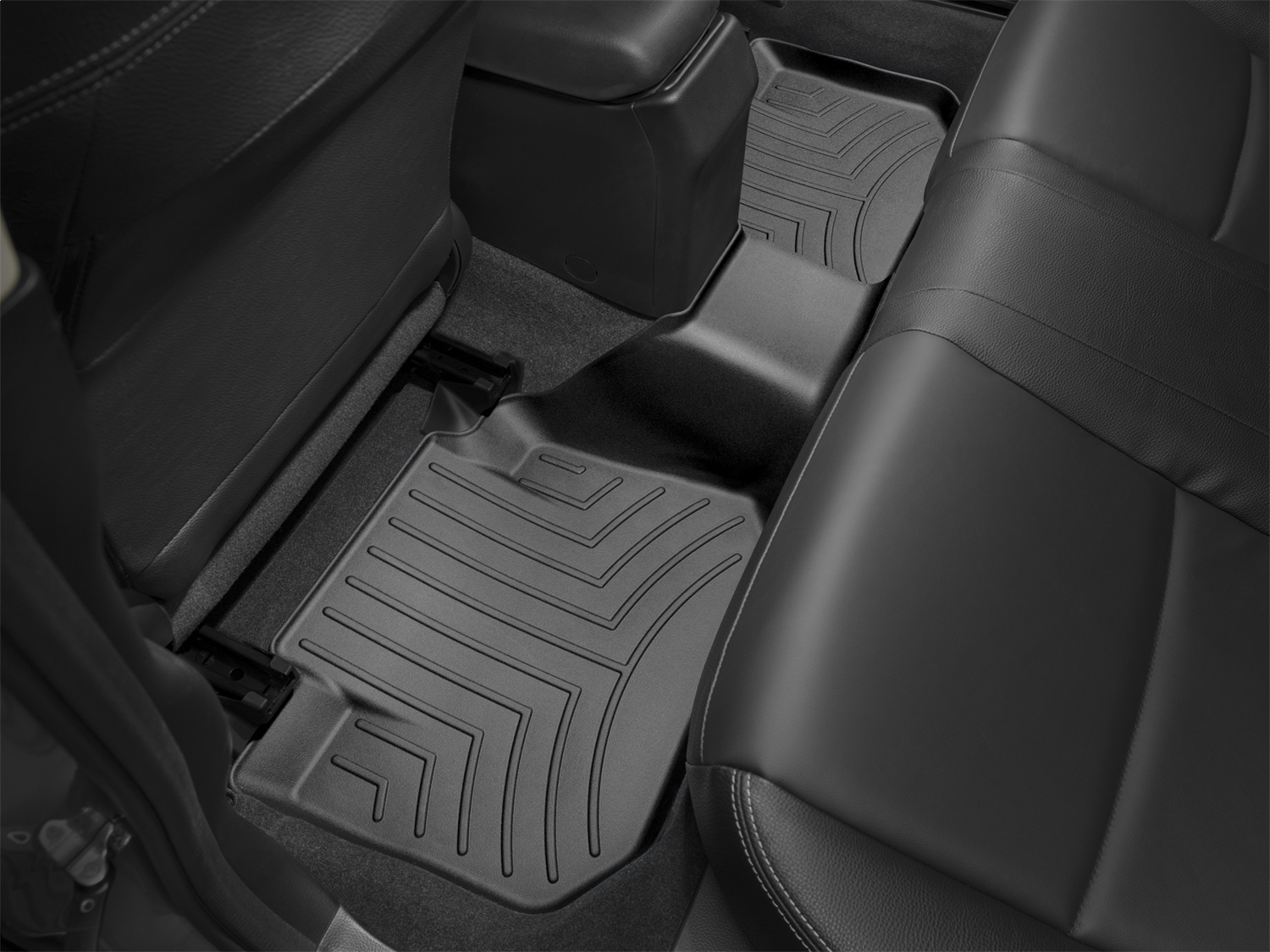 WeatherTech FloorLinerTM DigitalFit; Black; Rear 444392 thumbnail 1