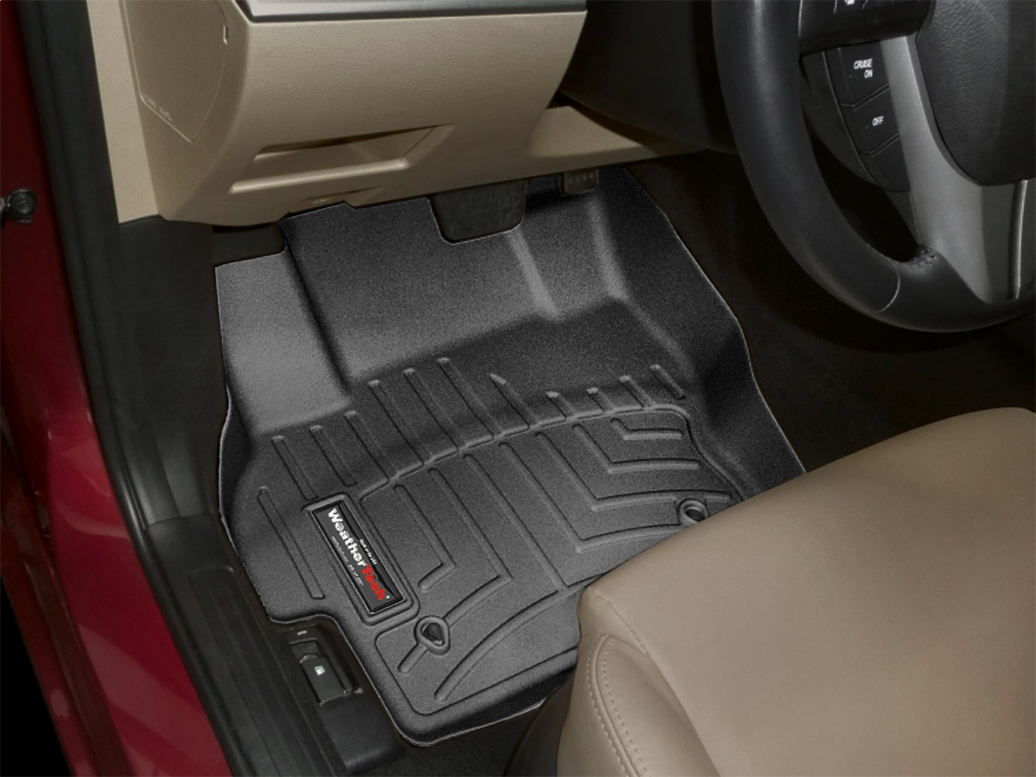 WeatherTech FloorLinerTM DigitalFit; Black; Front 442401 thumbnail 0