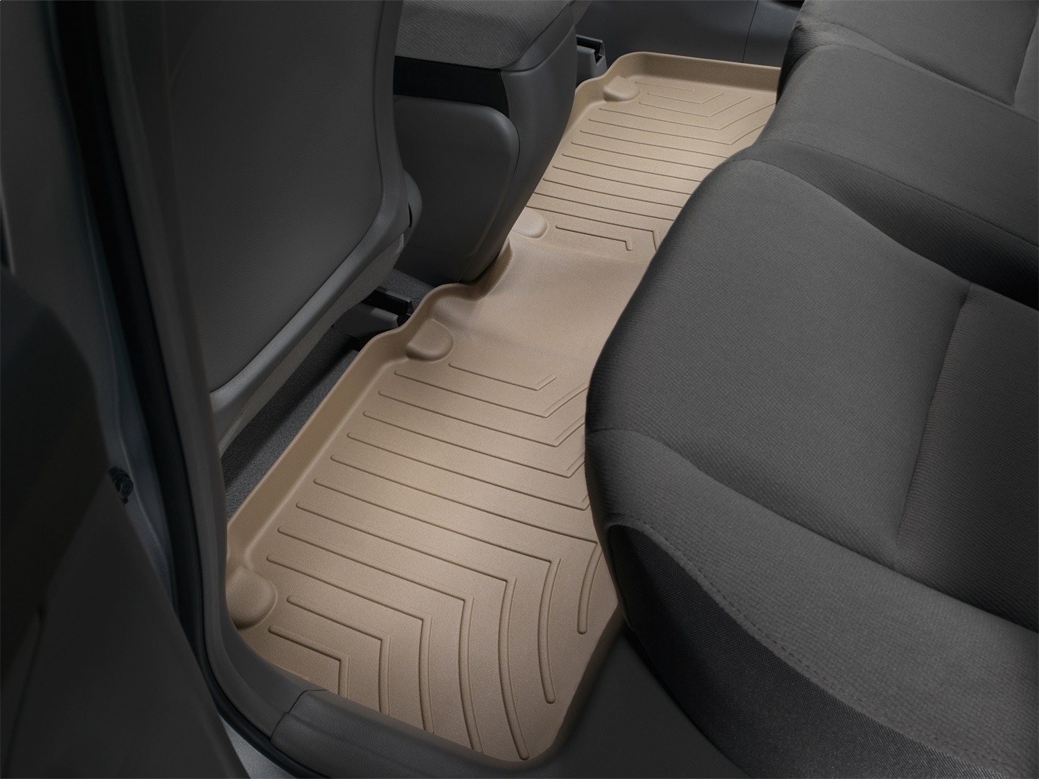 WeatherTech FloorLinerTM DigitalFit; Tan; Rear 450903 thumbnail 1
