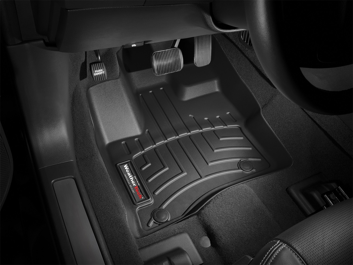 WeatherTech FloorLinerTM DigitalFit; Black; Front 443021 thumbnail 1