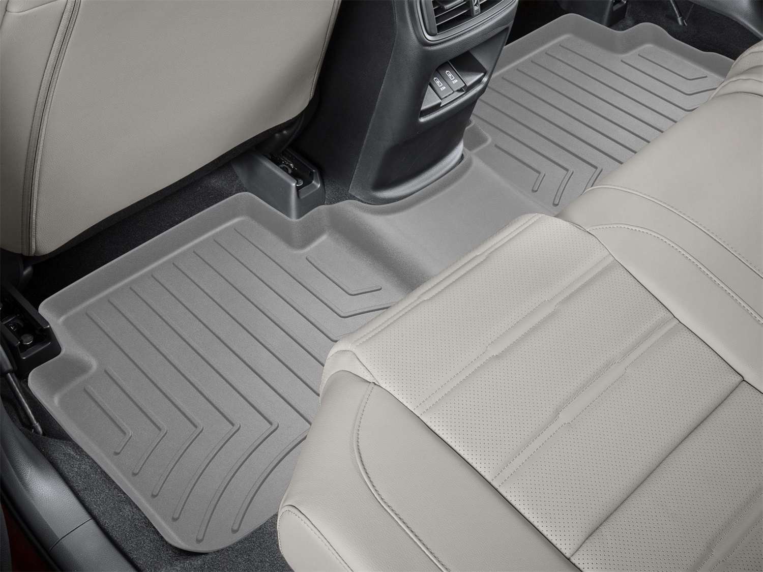 WeatherTech FloorLinerTM HP; Gray; Rear 4611102IM thumbnail 0