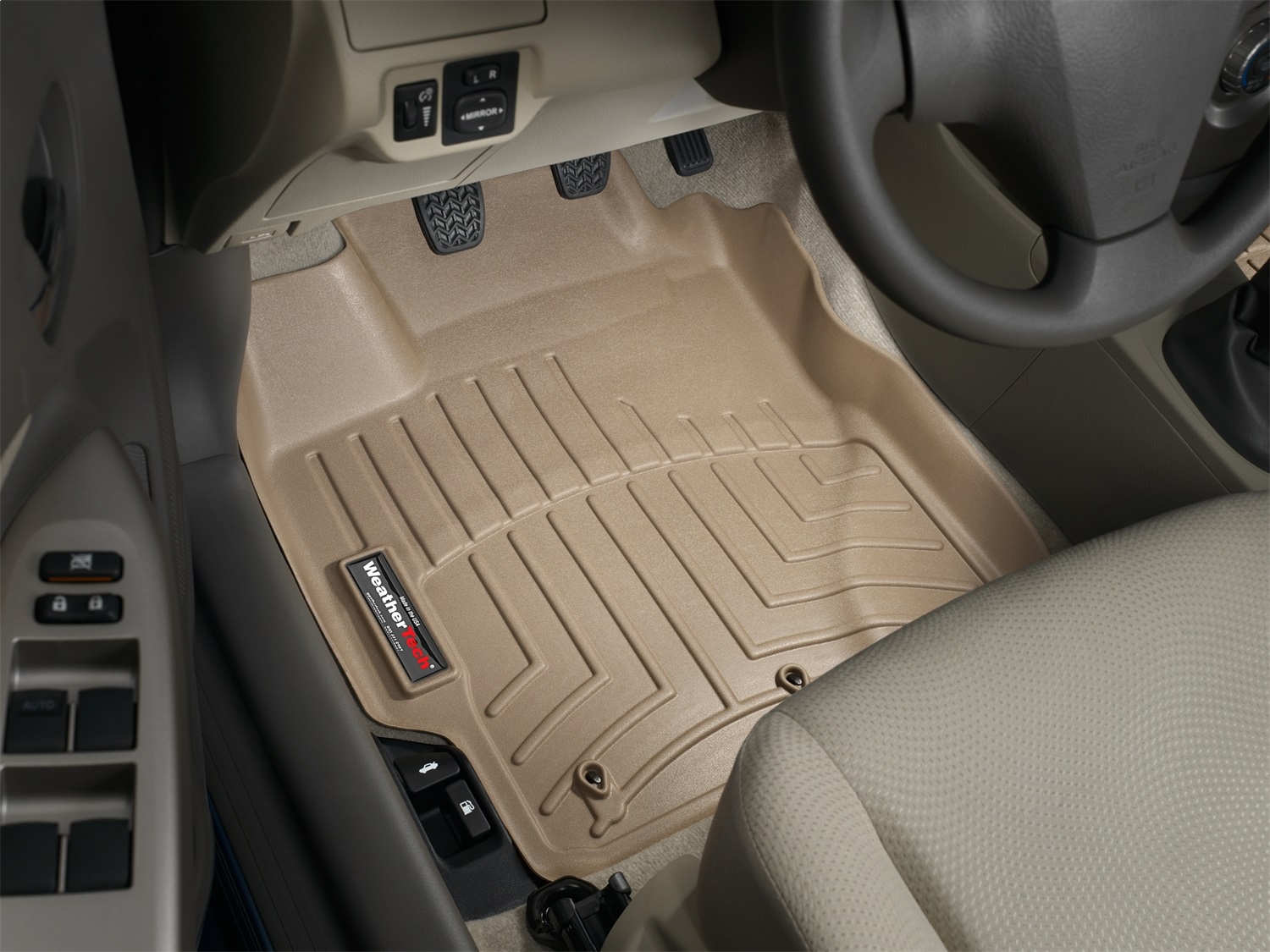 WeatherTech FloorLinerTM DigitalFit; Tan; Front 452271 thumbnail 1