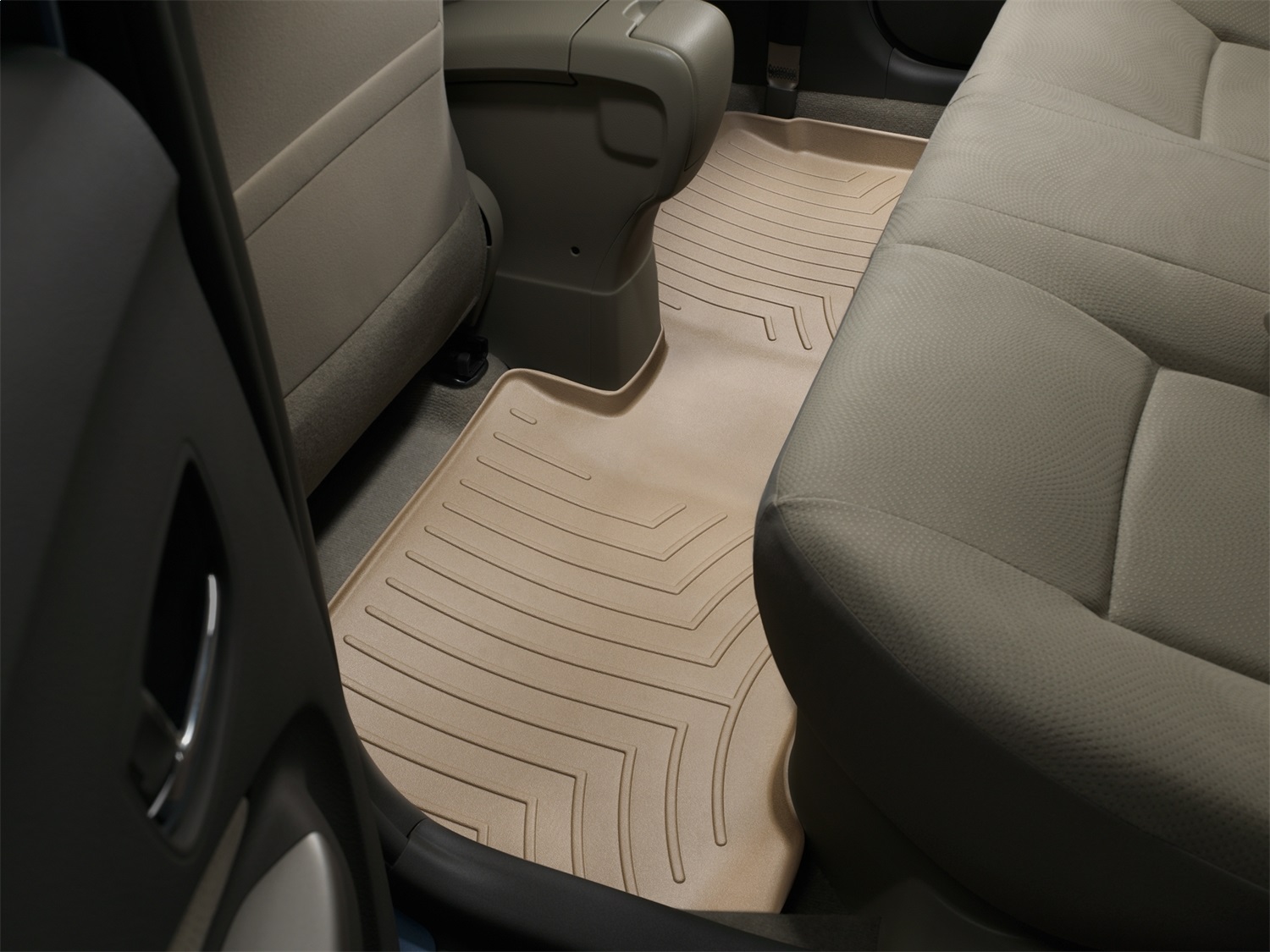 WeatherTech FloorLinerTM DigitalFit; Tan; Rear 452272 thumbnail 1