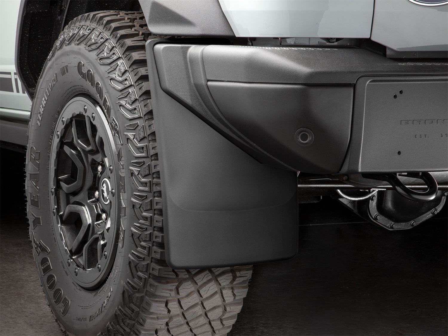 WeatherTech MudFlap No-Drill DigitalFit; Black 120145 thumbnail 1