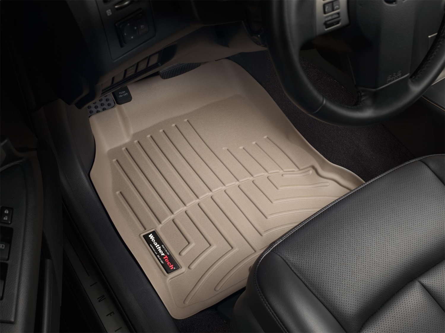 WeatherTech FloorLinerTM DigitalFit; Tan; Front 450921 thumbnail 1