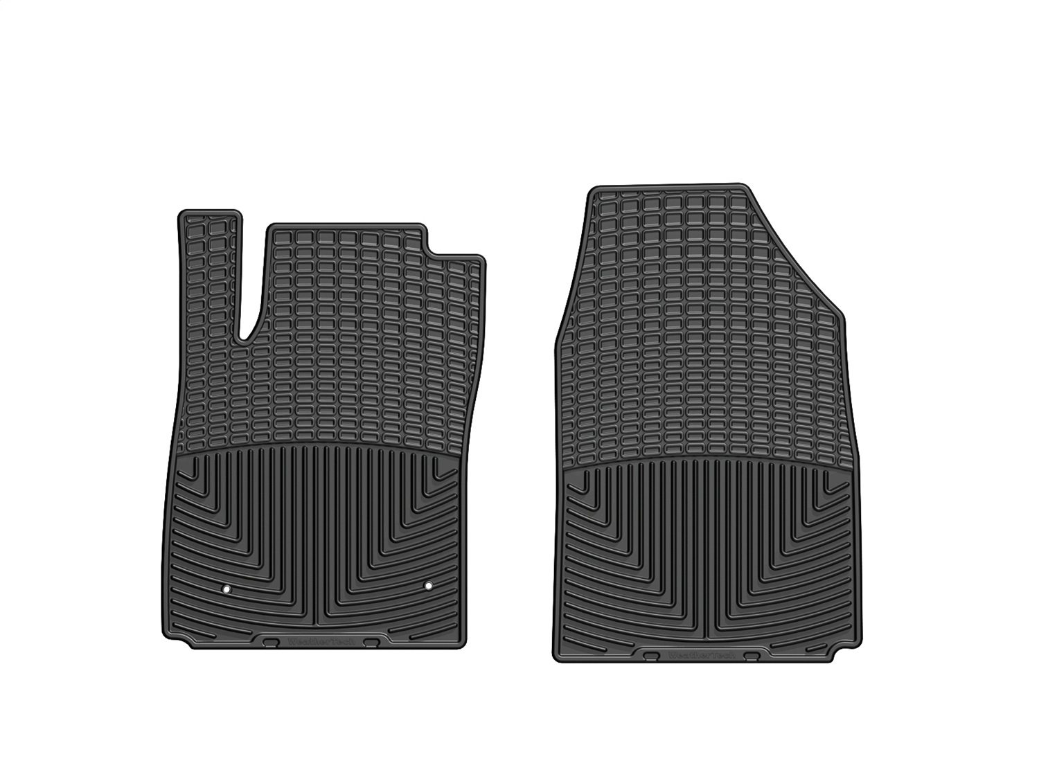 WeatherTech All Weather Floor Mats; Black; Front W276 thumbnail 1