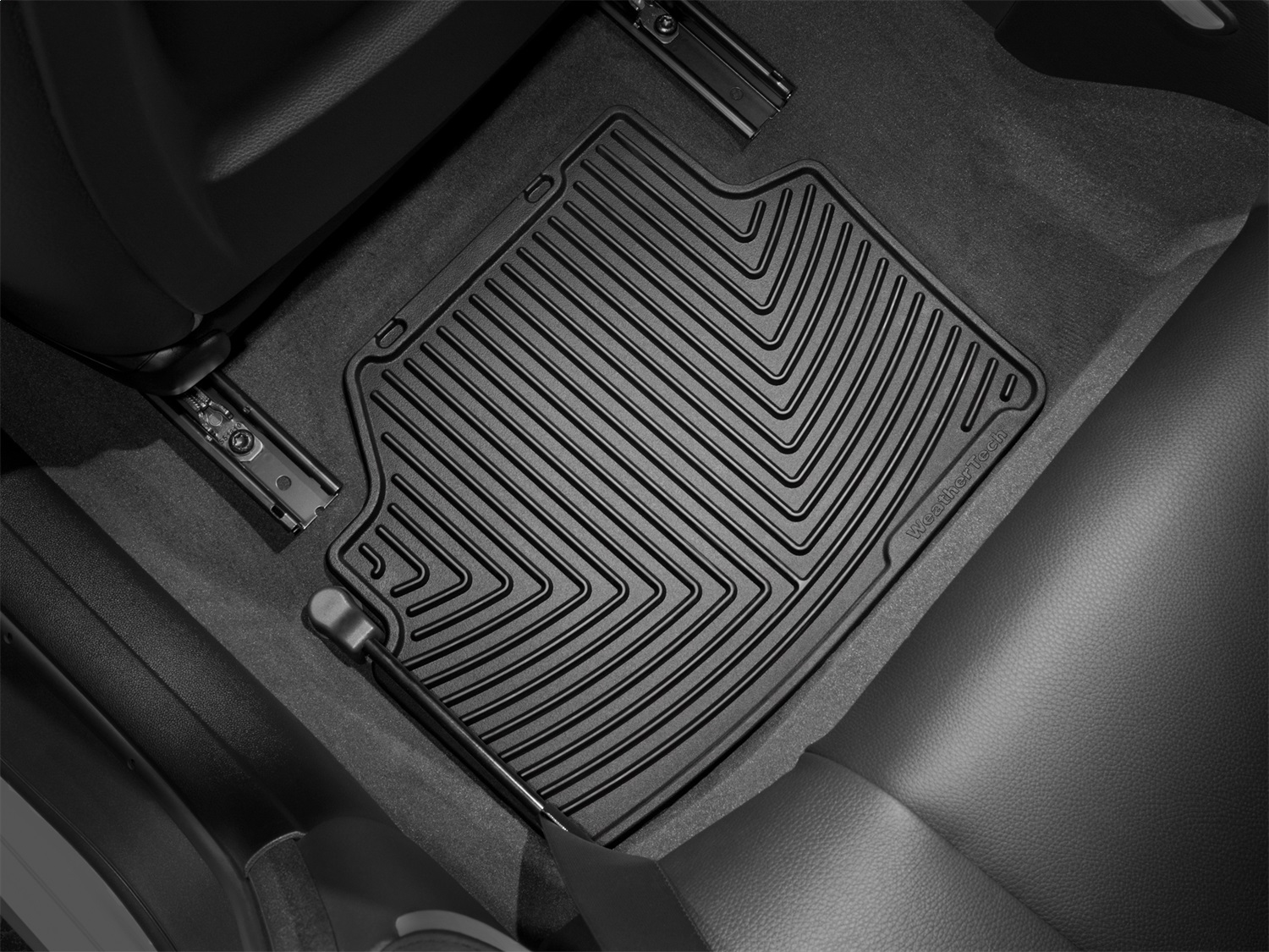 WeatherTech All Weather Floor Mats; Black; Rear W142 thumbnail 1