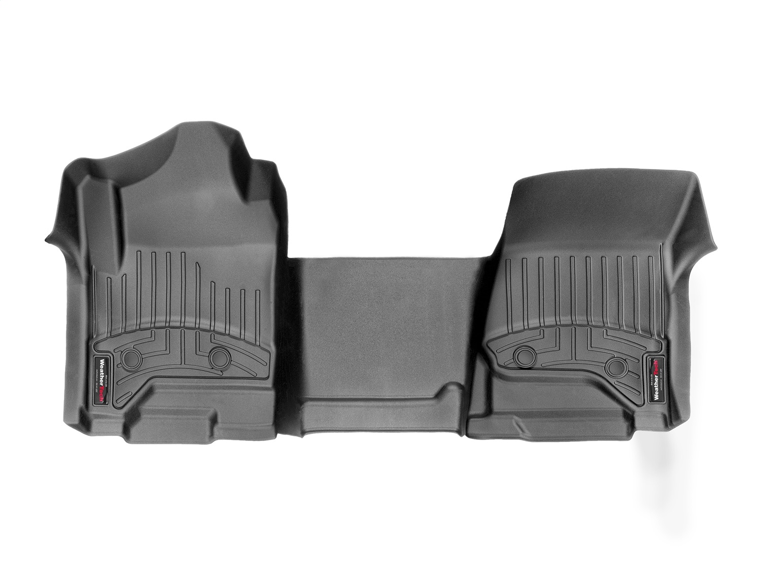 WeatherTech FloorLinerTM DigitalFit; Black; Front; Over The Hump 449671V thumbnail 0