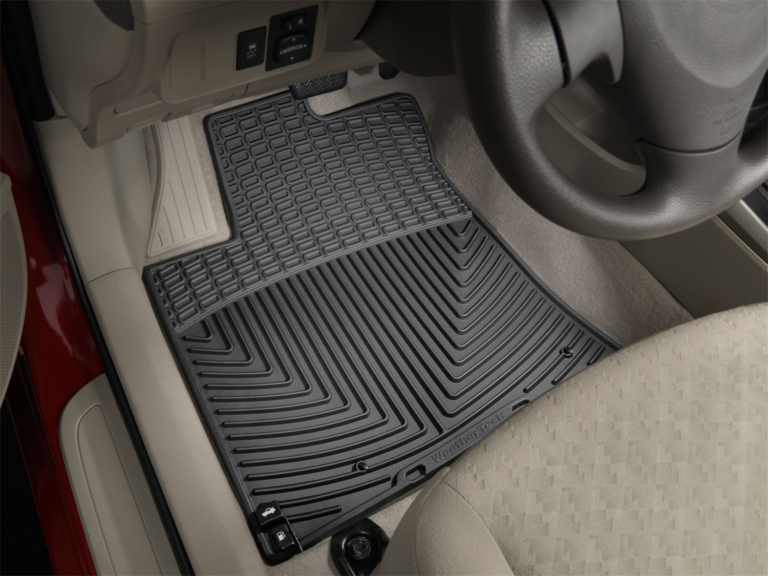 WeatherTech All Weather Floor Mats; Black; Front W96 thumbnail 1