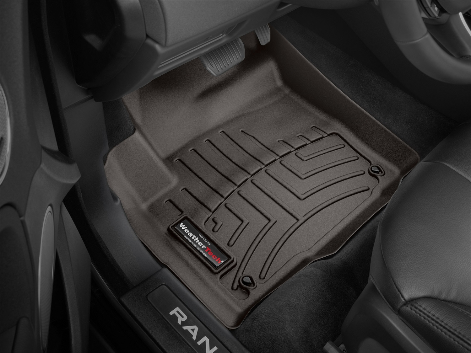 WeatherTech FloorLinerTM DigitalFit; Cocoa; Front 474041 thumbnail 1