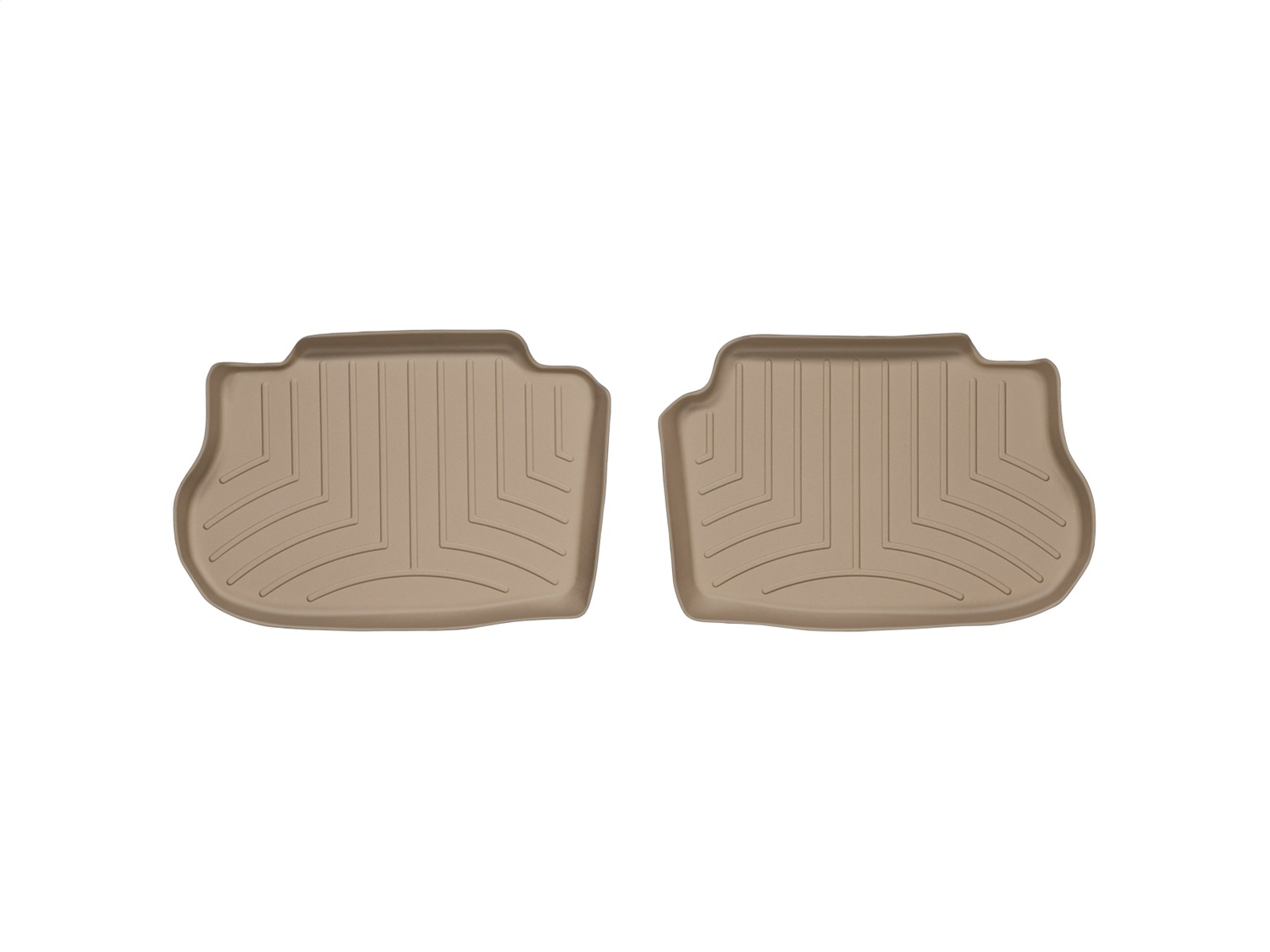 WeatherTech FloorLinerTM DigitalFit; Tan; Rear; 2 Piece 450922 thumbnail 1