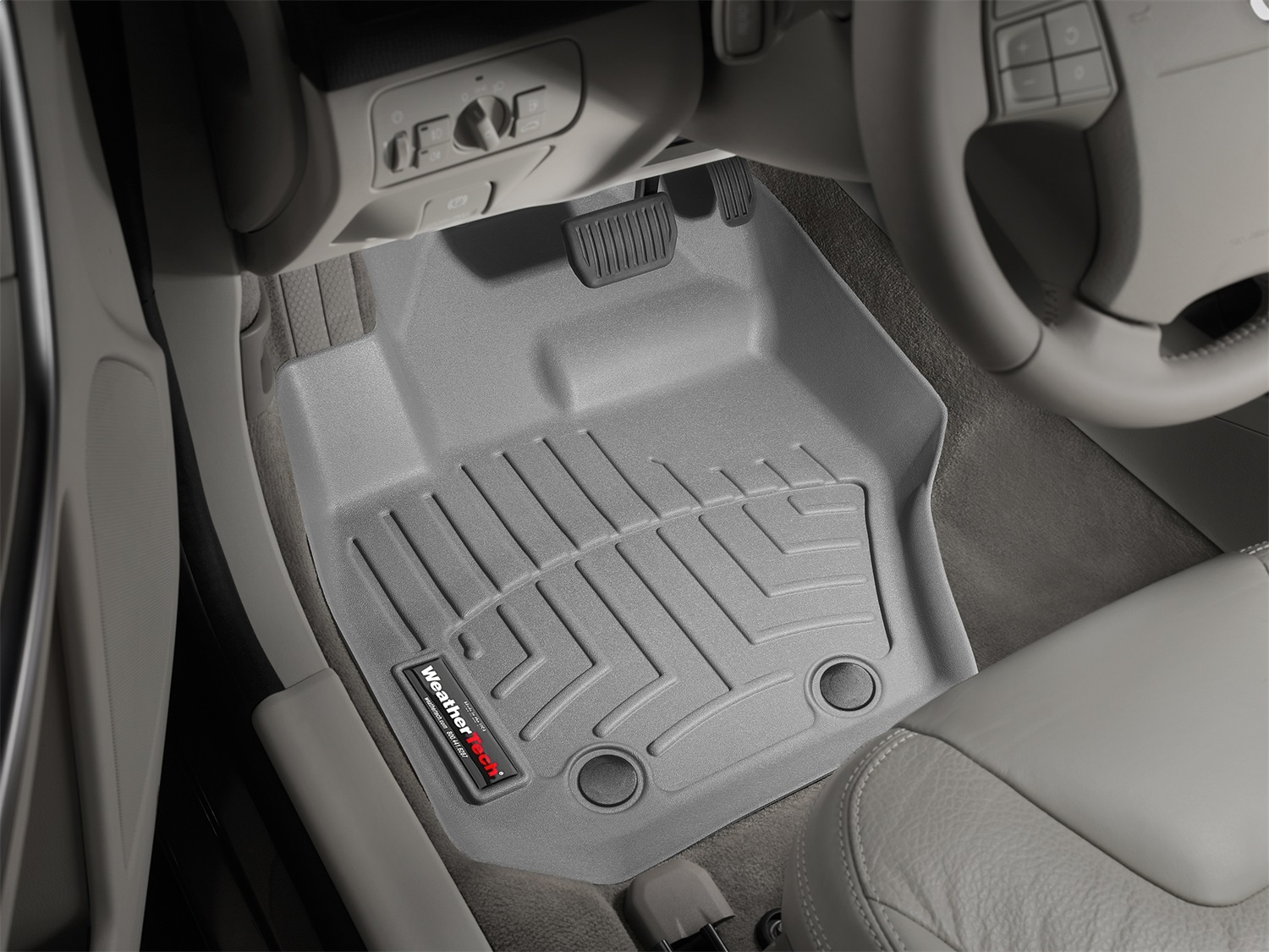 WeatherTech FloorLinerTM DigitalFit; Gray; Front 462341 thumbnail 1