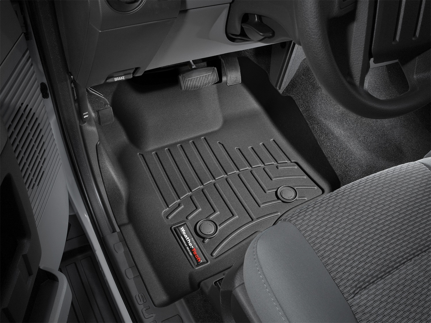 WeatherTech FloorLinerTM DigitalFit; Black; Front 443051 thumbnail 1