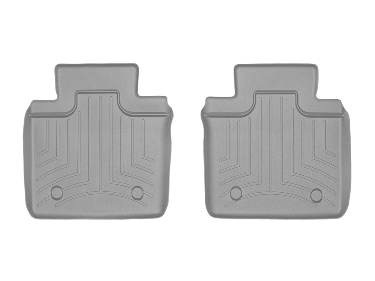 WeatherTech FloorLinerTM DigitalFit; Gray; Rear; 2 Piece 465652 thumbnail 0