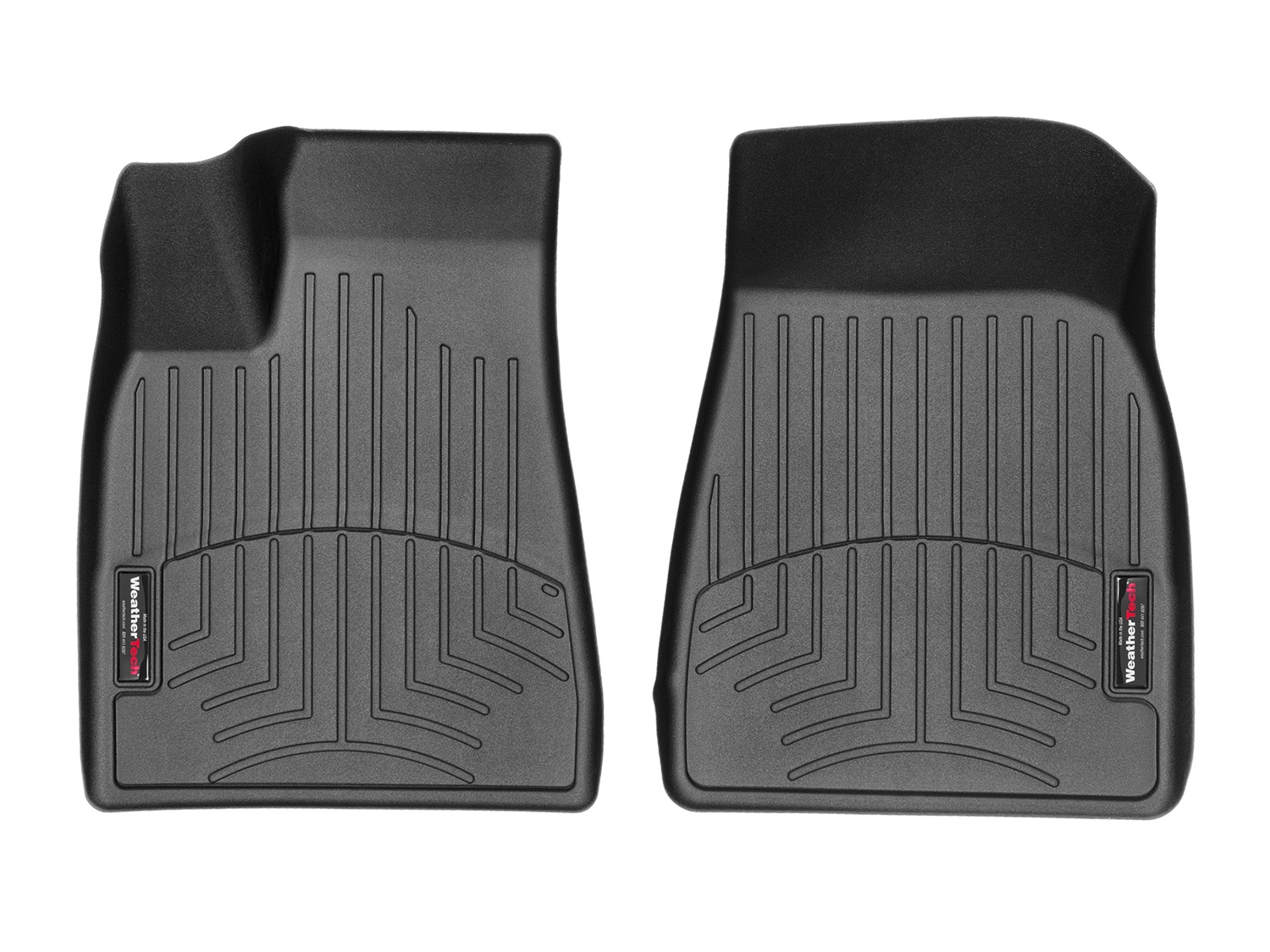 WeatherTech FloorLinerTM DigitalFit; Black; Front 448691 thumbnail 1