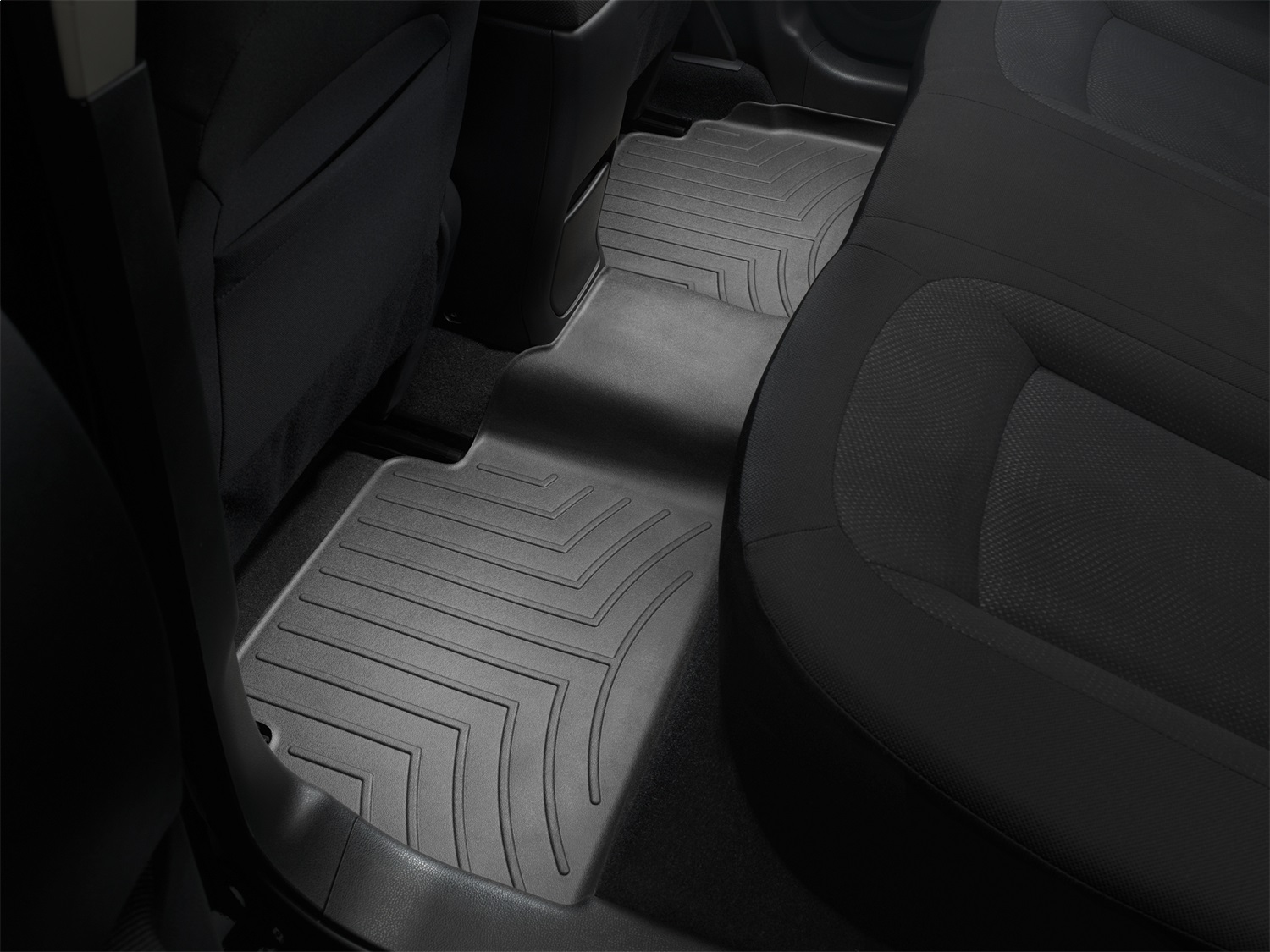 WeatherTech FloorLinerTM DigitalFit; Black; Rear 441352 thumbnail 1