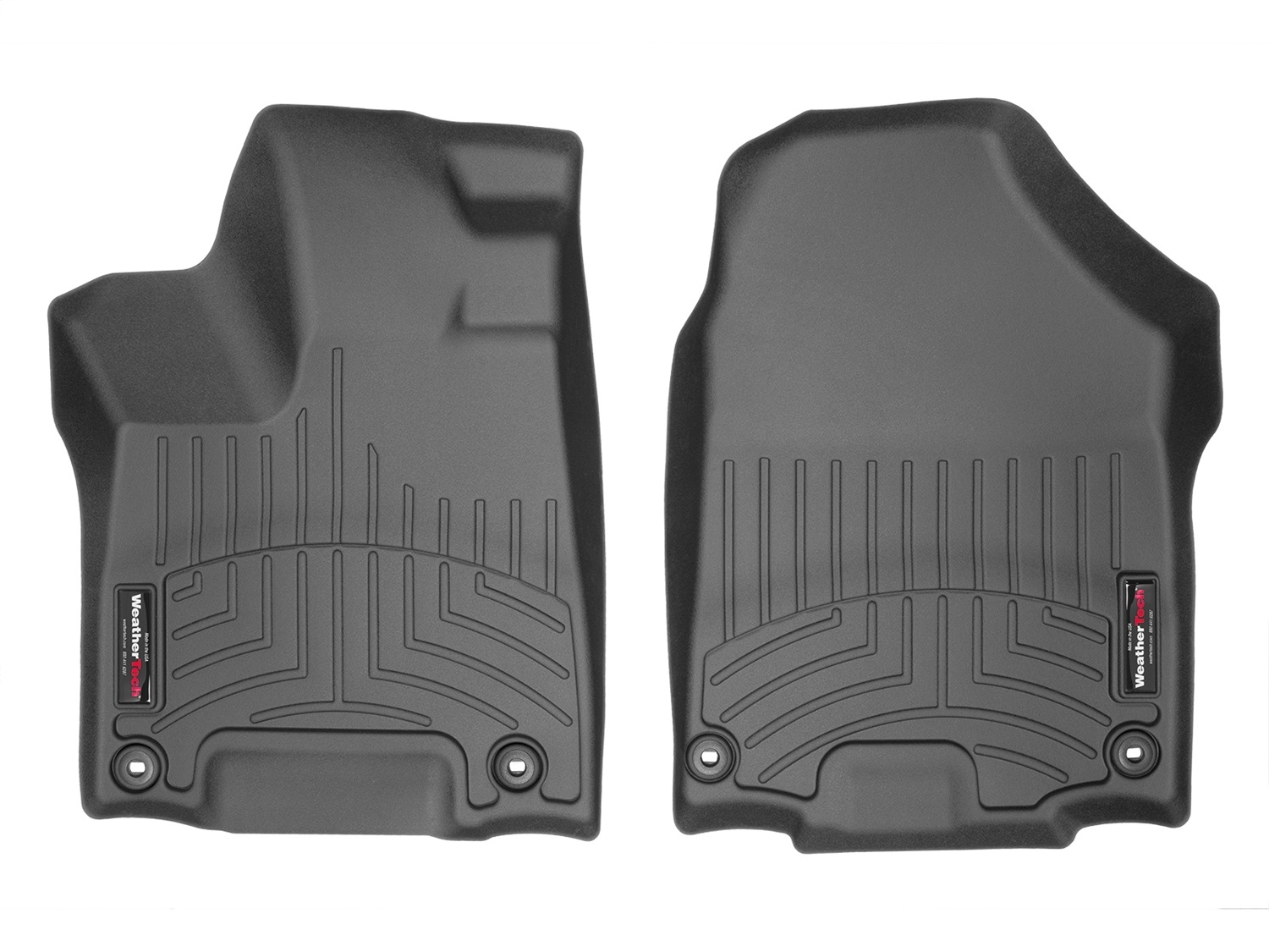WeatherTech FloorLinerTM DigitalFit; Black; Front 449711 thumbnail 0