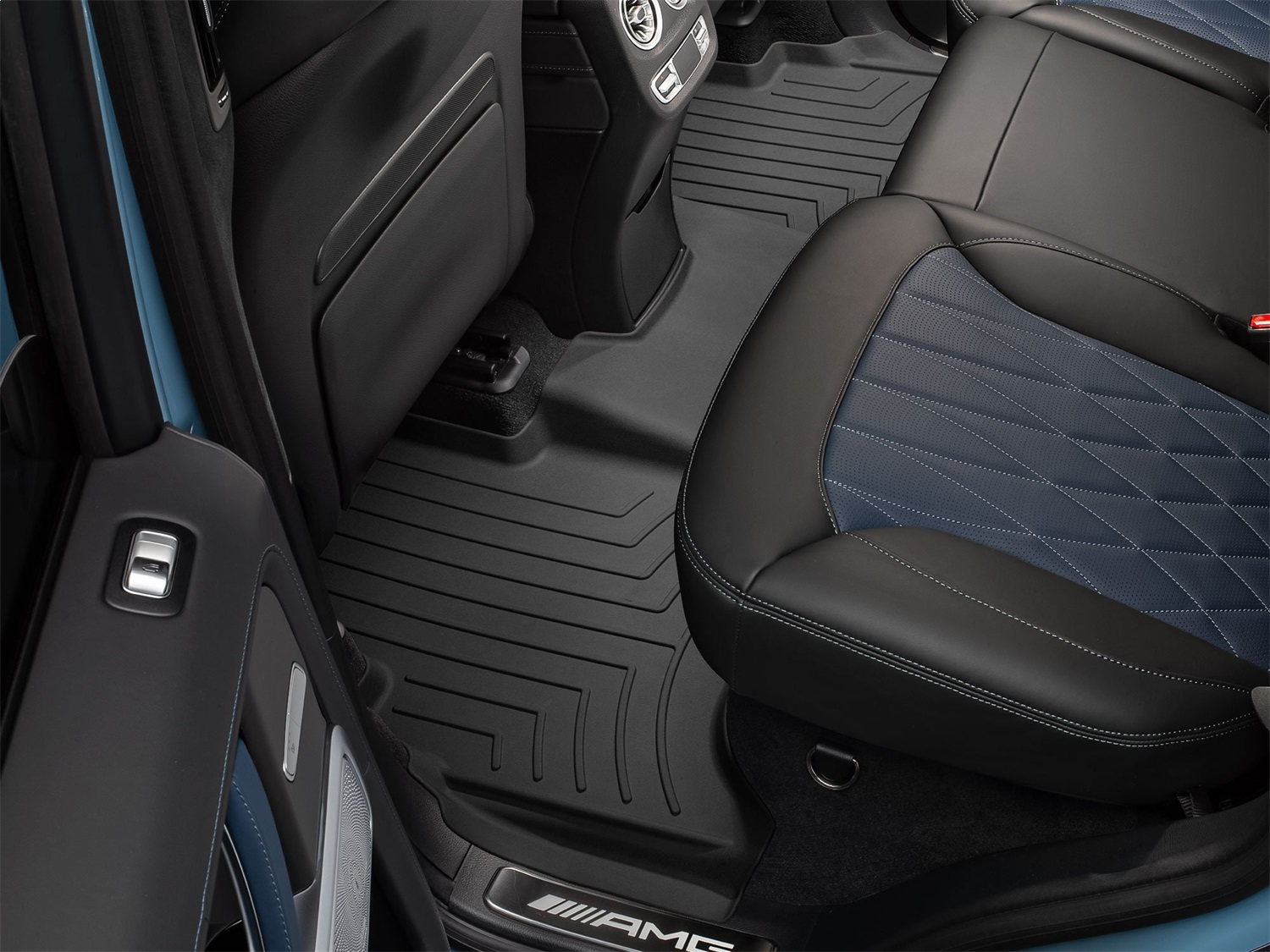 WeatherTech FloorLinerTM HP; Black; Rear 4415092IM thumbnail 0