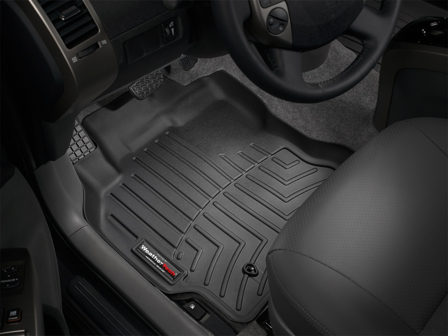 WeatherTech FloorLinerTM DigitalFit; Black; Front 440851 thumbnail 0