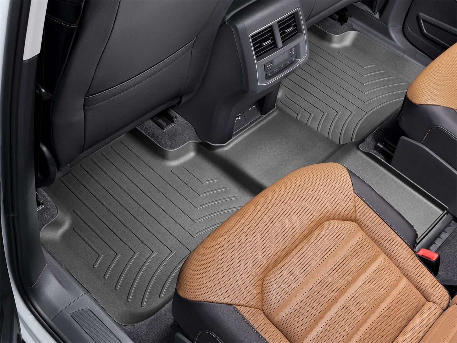 WeatherTech FloorLinerTM DigitalFit; Black; Rear 4410842 thumbnail 1
