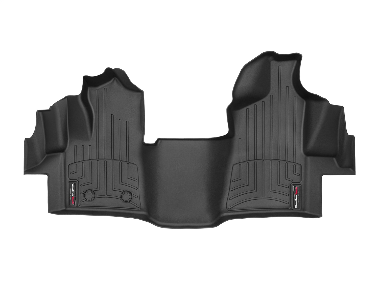 WeatherTech FloorLinerTM DigitalFit; Black; Front; Over The Hump 4416121V thumbnail 0