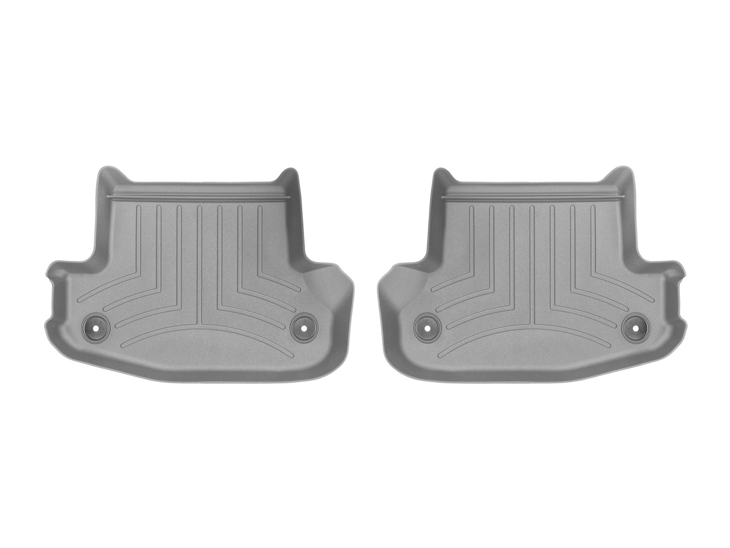 WeatherTech FloorLinerTM DigitalFit; Gray; Rear; 2 Piece 469372 thumbnail 1