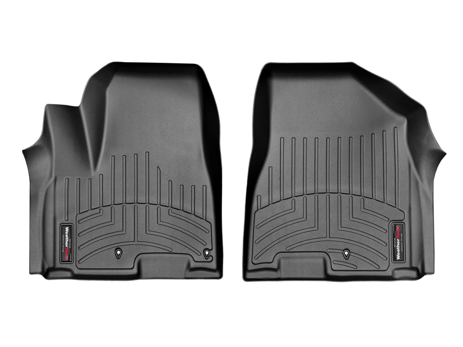 WeatherTech FloorLinerTM DigitalFit; Black; Front 447091 thumbnail 0