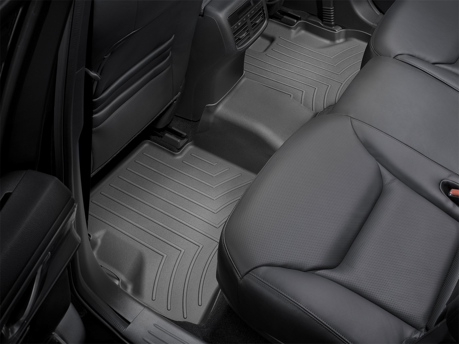 WeatherTech FloorLinerTM DigitalFit; Black; Rear 449722 thumbnail 0