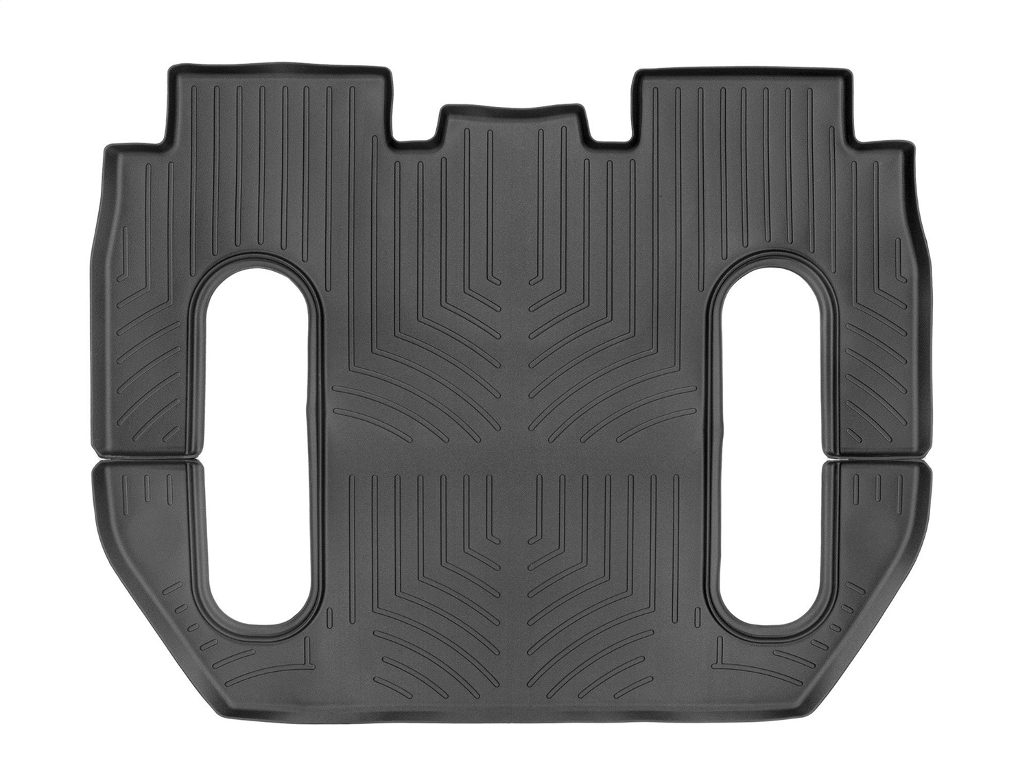 WeatherTech FloorLinerTM DigitalFit; Black; Rear and Third Row; 1 Piece 448696 thumbnail 0