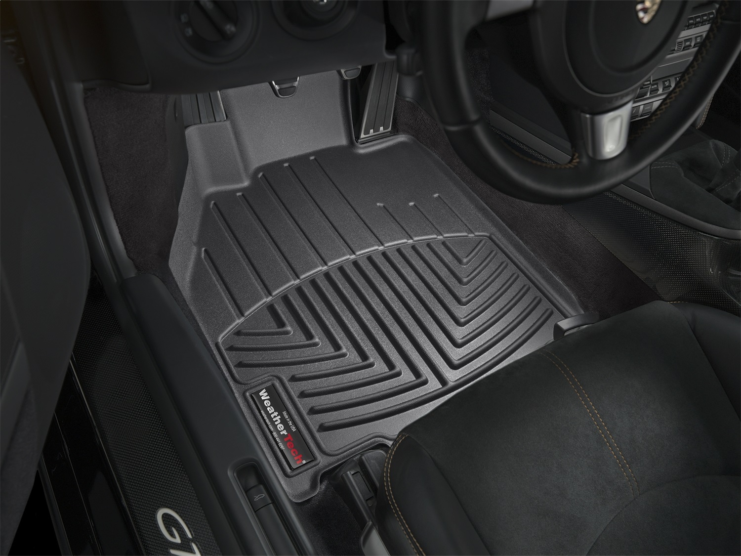 WeatherTech FloorLinerTM DigitalFit; Black; Front 442461 thumbnail 0