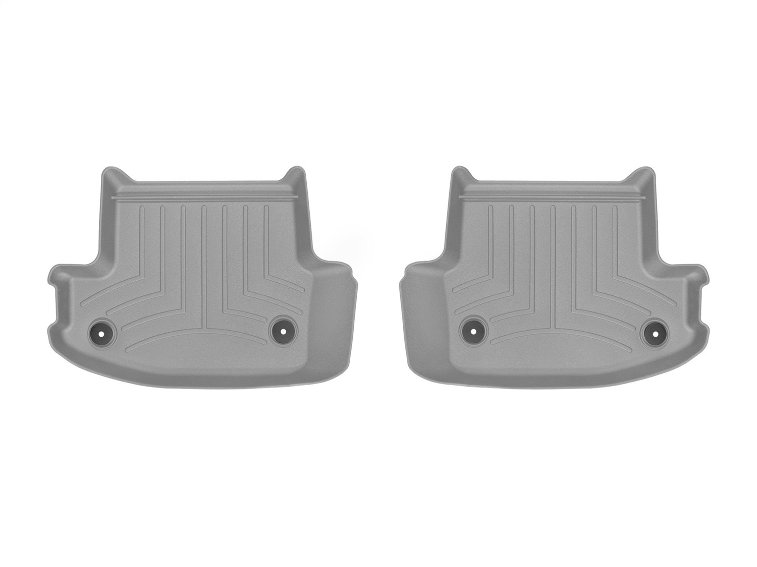 WeatherTech FloorLinerTM DigitalFit; Gray; Rear; 2 Piece 469373 thumbnail 0