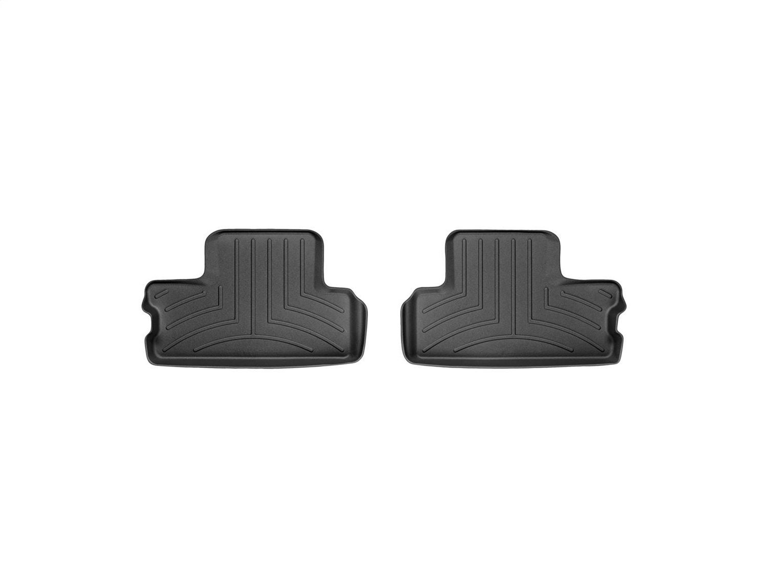 WeatherTech FloorLinerTM DigitalFit; Black; Rear; 2 Pieces 441362 thumbnail 1