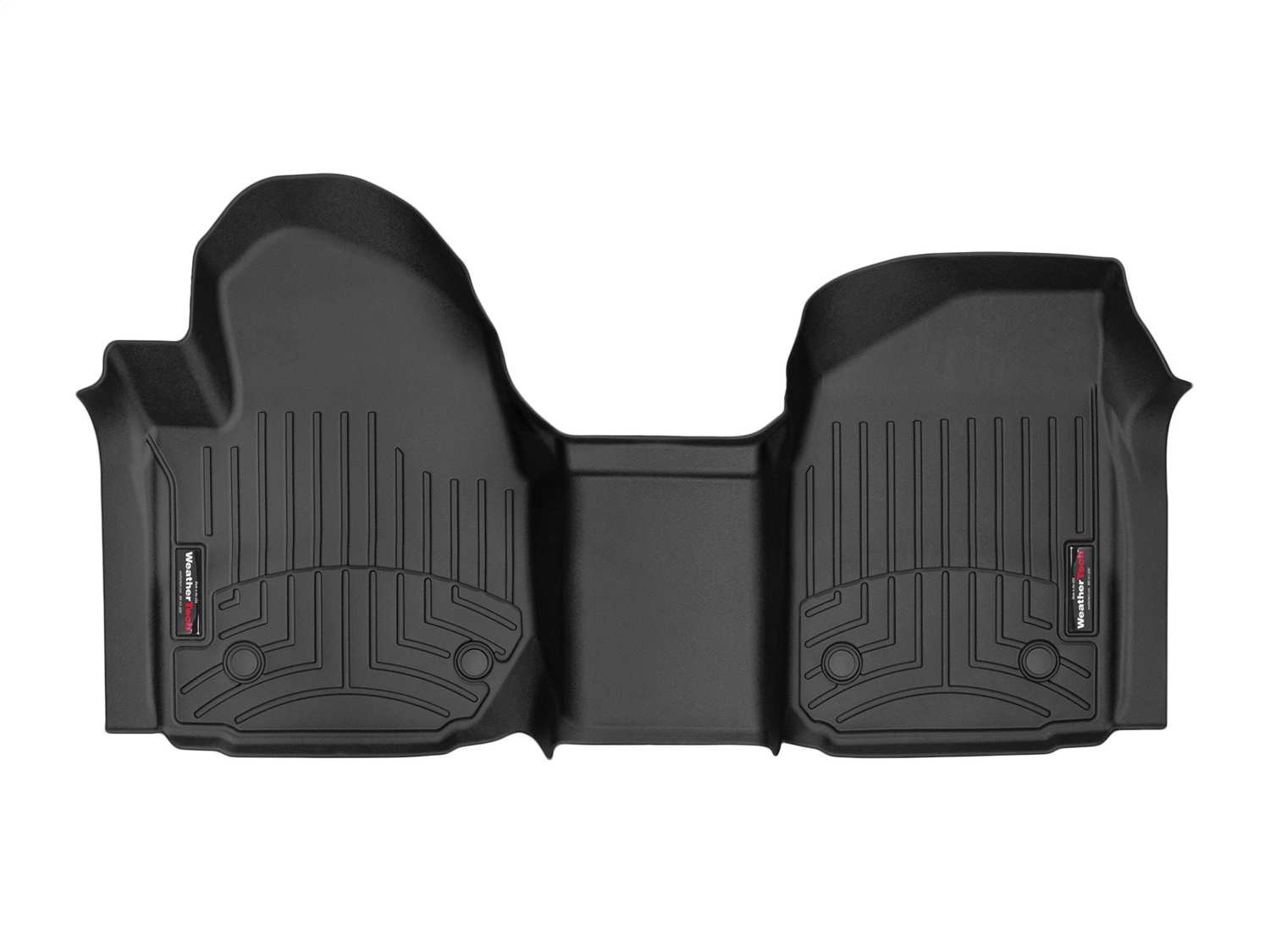 WeatherTech FloorLinerTM DigitalFit; Black; Front; Over The Hump 4415421V thumbnail 0