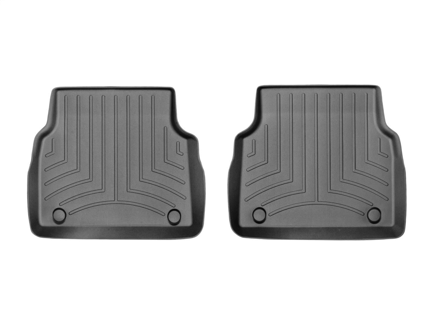 WeatherTech FloorLinerTM DigitalFit; Black; Rear; 2 Pieces 447202 thumbnail 0